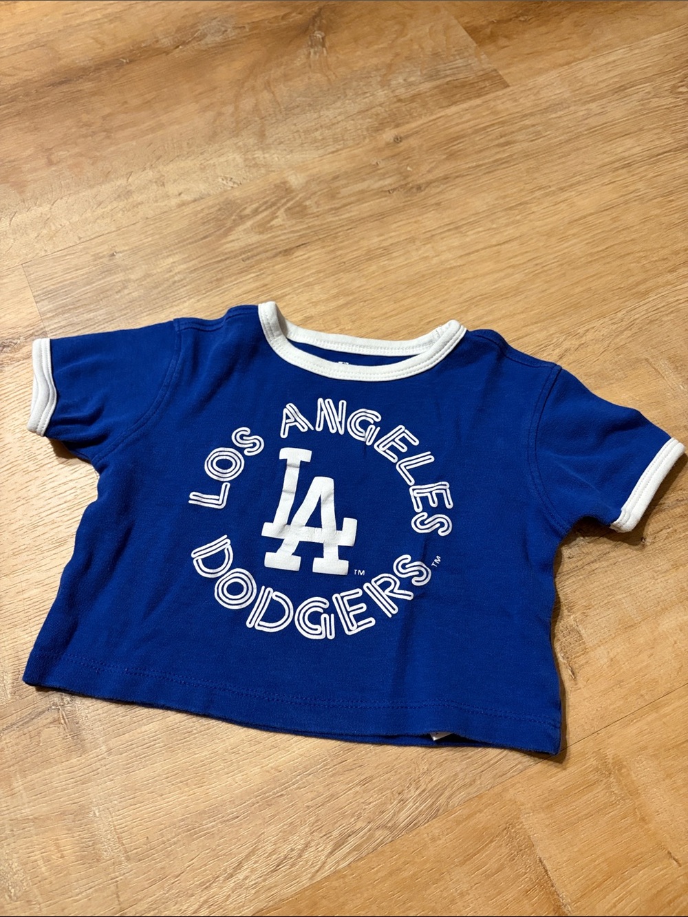 2T Los Angeles Dodgers Blue Crop Top